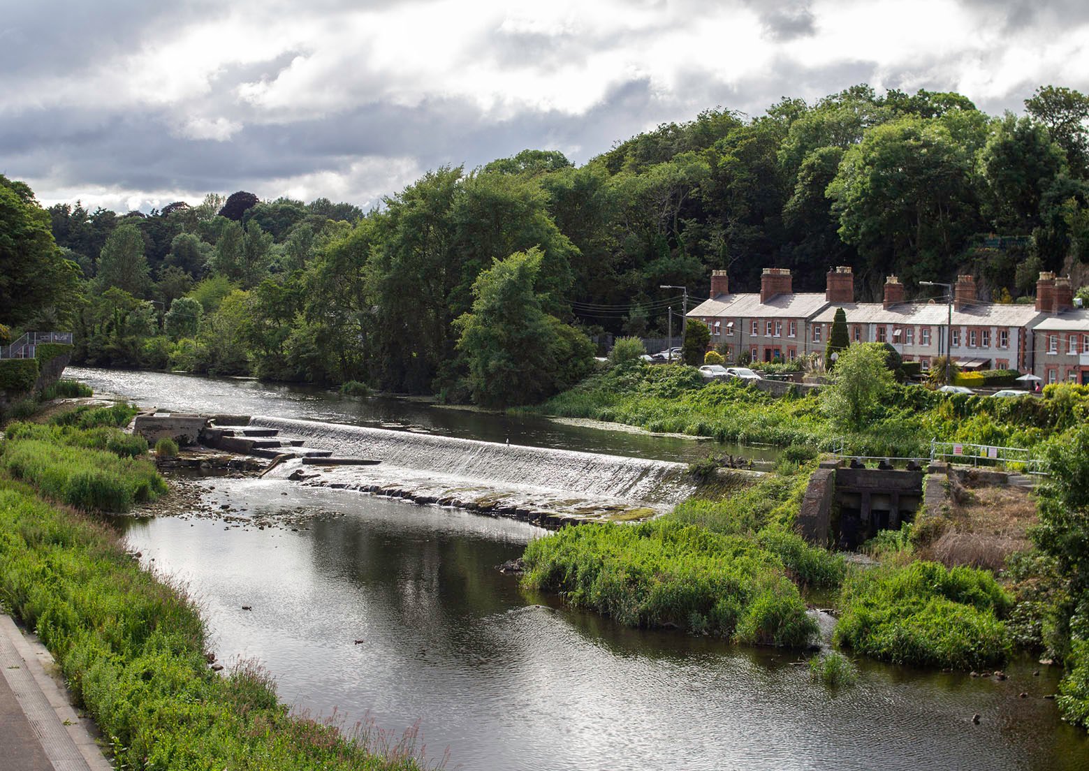 The Liffey Weir  near the village of Lucan, County Dublin,